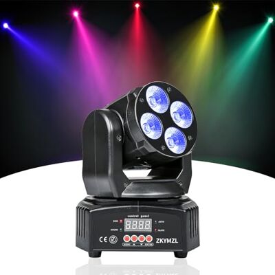 ZKYMZL RGBWA/UV 6-in-1 mini led-lamp, 50 W, roterend licht, beweegbaar hoofdeffect met DMX, voor Disco, KTV, Club Party ZKYMZL RGBWA/UV 6-in-1 mini led-lamp, 50 W, roterend licht, beweegbaar hoofdeffect met DMX, voor Disco, KTV, Club Party