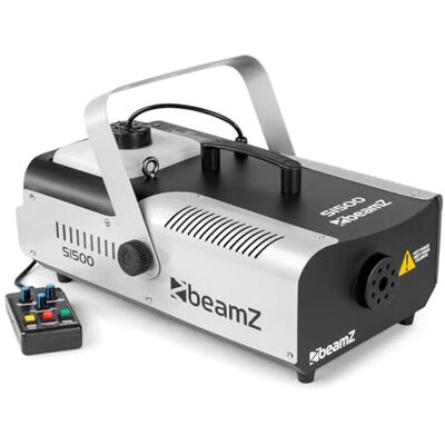 Beamz S1500 MKII rookmachine, 1500 W, Fogger partyrookmachine met intervaltimer, 2,5 liter tank, discorookmachine voor DJ, rookmachine, Halloween, bruiloften, feesten Beamz S1500 MKII rookmachine, 1500 W, Fogger partyrookmachine met intervaltimer, 2,5 liter tank, discorookmachine voor DJ, rookmachine, Halloween, bruiloften, feesten