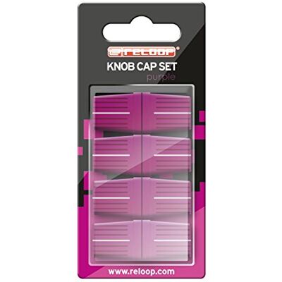 Reloop Knob Cap Set paars met 8 toetsen, rubberen coating voor betere grip, compatibel met de meeste DJ-mixers en controllers, violet Reloop Knob Cap Set paars met 8 toetsen, rubberen coating voor betere grip, compatibel met de meeste DJ-mixers en controllers, violet