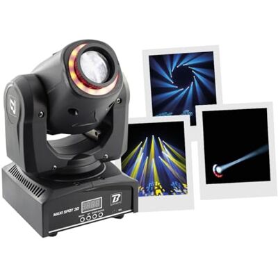 BoomToneDJ Maxi Spot 30 beweegbare kop LED RGB 30W Lyre voor avond disco DJ podiumverlichting DMX automatische muziekdetectie. Licht 7 gobo's shake stroboscoop voor bar, club, bruiloft BoomToneDJ Maxi Spot 30 beweegbare kop LED RGB 30W Lyre voor avond disco DJ podiumverlichting DMX automatische muziekdetectie. Licht 7 gobo's shake stroboscoop voor bar, club, bruiloft