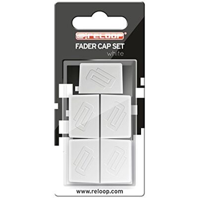 Reloop FADER-CAP-WHITE 5 stuks rubberen faders voor een betere hantering. Compatibel met vele DJ-mixers en controllers, wit Reloop FADER-CAP-WHITE 5 stuks rubberen faders voor een betere hantering. Compatibel met vele DJ-mixers en controllers, wit