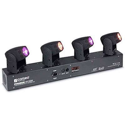 Cameo HYDRABEAM 400 RGBW verlichtingssysteem met 4 ultrasone geluiden 10 W CREE RGBW Quad-LED Moving Heads, zwart Cameo HYDRABEAM 400 RGBW verlichtingssysteem met 4 ultrasone geluiden 10 W CREE RGBW Quad-LED Moving Heads, zwart