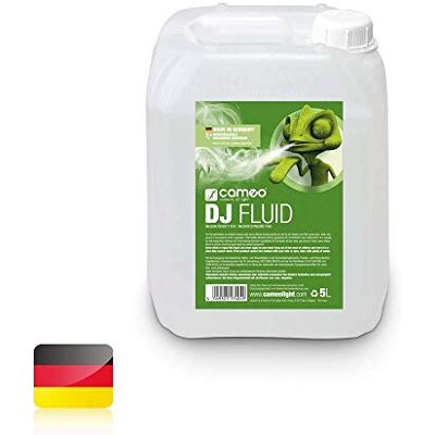 Cameo nevelvloeistof met een zeer hoge dichtheid en een zeer lange levensduur. DJ Fluid 5 liter Cameo nevelvloeistof met een zeer hoge dichtheid en een zeer lange levensduur. DJ Fluid 5 liter