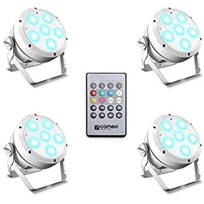 Cameo ROOT® PAR 6 WH Set 1 Set bestaande uit 4 x CLROOTPAR6WH met infrarood afstandsbediening (CLUMIAT1REMOTE) Cameo ROOT® PAR 6 WH Set 1 Set bestaande uit 4 x CLROOTPAR6WH met infrarood afstandsbediening (CLUMIAT1REMOTE)