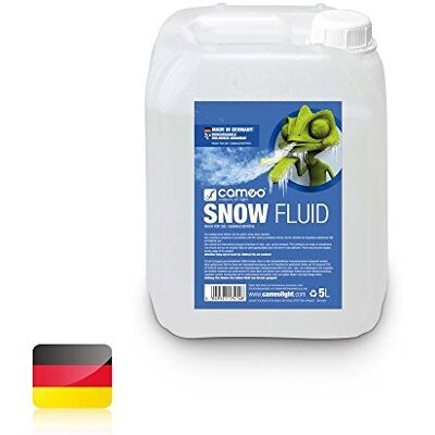 Cameo nevelvloeistof met een zeer hoge dichtheid en een zeer lange levensduur. Snow Fluid 5 liter Cameo nevelvloeistof met een zeer hoge dichtheid en een zeer lange levensduur. Snow Fluid 5 liter