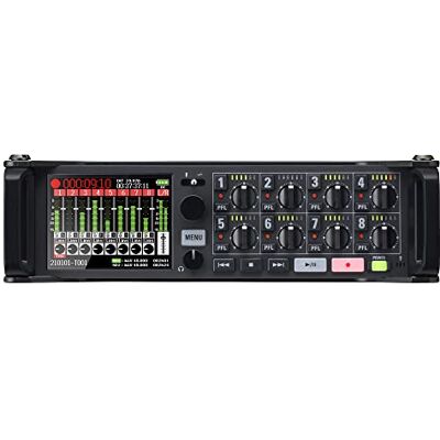 Zoom F8nPro Field Recorder Professionele 8-kanaals 32-bits audio-recorder voor bioscoop, televisie, muziekproductie en geluidsontwerp, EU-versie, zwart Zoom F8nPro Field Recorder Professionele 8-kanaals 32-bits audio-recorder voor bioscoop, televisie, muziekproductie en geluidsontwerp, EU-versie, zwart