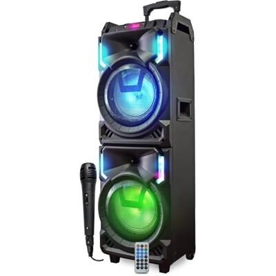 INOVALLEY MEGA MS01XXL N Nomadische luidspreker 800 W met USB Bluetooth, led-effecten, SONO KARAOKE DJ microfoon, met trolley INOVALLEY MEGA MS01XXL N Nomadische luidspreker 800 W met USB Bluetooth, led-effecten, SONO KARAOKE DJ microfoon, met trolley