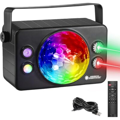 pocrsret 5-in-1 discobal, muziekgestuurd discolicht, led-stroboscoop, discolicht voor DJ, feestverlichting voor buiten, discobalverlichting, RGB-podiumverlichting, inclusief pocrsret 5-in-1 discobal, muziekgestuurd discolicht, led-stroboscoop, discolicht voor DJ, feestverlichting voor buiten, discobalverlichting, RGB-podiumverlichting, inclusief