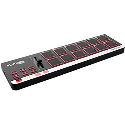 Plugger Studio Pocket Pad Ultra Compact USB MIDI-controller voor pc en Mac. 12 snelheidgevoelige pads. Compatibel met alle MAO DAW DJ Plug-ins Virtuele instrumenten. Plugger Studio Pocket Pad Ultra Compact USB MIDI-controller voor pc en Mac. 12 snelheidgevoelige pads. Compatibel met alle MAO DAW DJ Plug-ins Virtuele instrumenten.