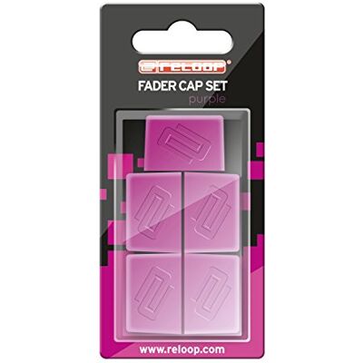 Reloop Fader Cap Set Purple 5 faderdoppen, rubberen coating voor een goede grip, compatibel met de meeste mixers en DJ-controllers, paars Reloop Fader Cap Set Purple 5 faderdoppen, rubberen coating voor een goede grip, compatibel met de meeste mixers en DJ-controllers, paars