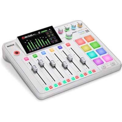 RØDE Caster Pro II All-in-One productie-oplossing voor podcasting, streaming, muziekproductie en contentcreatie (wit) RØDE Caster Pro II All-in-One productie-oplossing voor podcasting, streaming, muziekproductie en contentcreatie (wit)