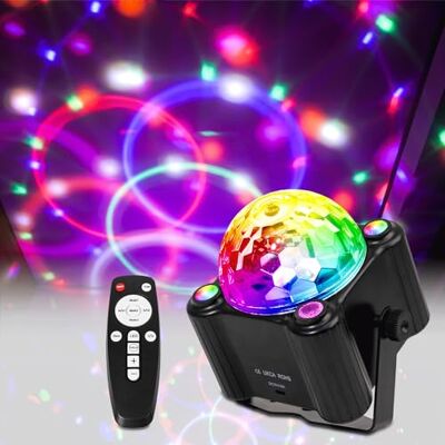 pocrsret Disco-feestverlichting voor binnen en buiten, 9 W, geluidsgeactiveerd, DJ kleurrijk stroboscooplicht voor dansfeesten, ravehuis, club, karaoke, scène voor feestdecoraties pocrsret Disco-feestverlichting voor binnen en buiten, 9 W, geluidsgeactiveerd, DJ kleurrijk stroboscooplicht voor dansfeesten, ravehuis, club, karaoke, scène voor feestdecoraties