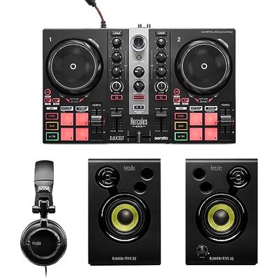 Hercules DJLearning Kit MK2 – All-in-One set om te leren mixen – inclusief software en tutorials Hercules DJLearning Kit MK2 – All-in-One set om te leren mixen – inclusief software en tutorials