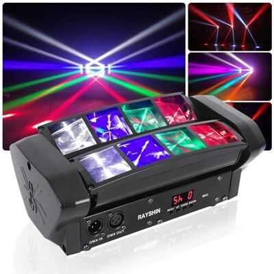 RAYSHIN Spider Moving Head RGBW LED podiumverlichting gecontroleerde muziek/controller Dj 512 Dmx licht voor bar, club, party, disco, dans, led-vloer op het podium RAYSHIN Spider Moving Head RGBW LED podiumverlichting gecontroleerde muziek/controller Dj 512 Dmx licht voor bar, club, party, disco, dans, led-vloer op het podium