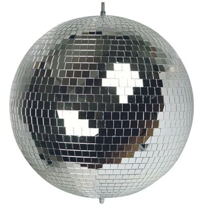 HQ-Power Gefacetteerde bal, 50 cm, spiegelbal met glazen spiegels, feestverlichting met sterke lichteffecten voor dansvloer, club en decoratie HQ-Power Gefacetteerde bal, 50 cm, spiegelbal met glazen spiegels, feestverlichting met sterke lichteffecten voor dansvloer, club en decoratie