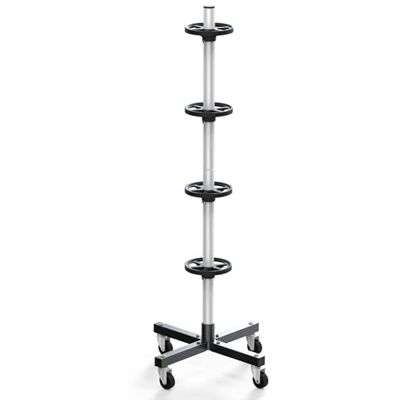 WilTec Mobiele houder voor Range banden velgen tot 225 mm bandenas garage kelder WilTec Mobiele houder voor Range banden velgen tot 225 mm bandenas garage kelder