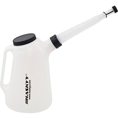 HASKYY Oliekan 1, 2, 3, 4, 5, 6, 8, L, vulkan, maatbeker, waterkan (5 l), wit HASKYY Oliekan 1, 2, 3, 4, 5, 6, 8, L, vulkan, maatbeker, waterkan (5 l), wit