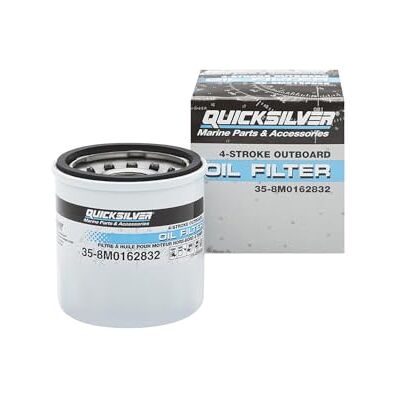 Quicksilver by Mercury Marine 8M0162832 oliefilter voor sommige buitenboordmotor Mercury 9,9-30 pk Quicksilver by Mercury Marine 8M0162832 oliefilter voor sommige buitenboordmotor Mercury 9,9-30 pk