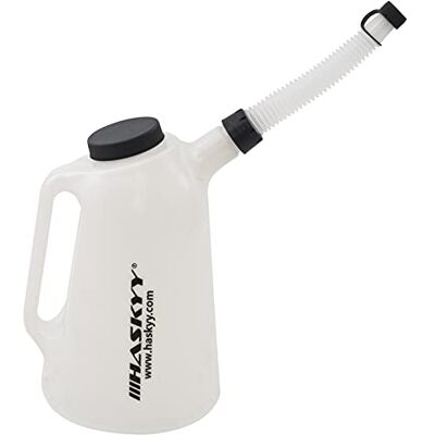 HASKYY Oliejerrycan 1 2 3 4 5 6 8 liter maatbeker 3 liter wit HASKYY Oliejerrycan 1 2 3 4 5 6 8 liter maatbeker 3 liter wit