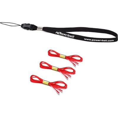Powerball Kernpower Set van 3 rode vervangende startkabels voor Basic en Lightning modellen Powerball Kernpower Set van 3 rode vervangende startkabels voor Basic en Lightning modellen