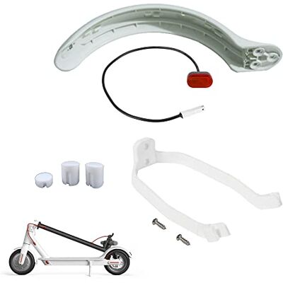 Fututech Achterspatbordset voor Xiaomi M365 Pro achterlicht houder stofkap remlicht scooter accessoires elektrische scooter reserveonderdeel (wit) Fututech Achterspatbordset voor Xiaomi M365 Pro achterlicht houder stofkap remlicht scooter accessoires elektrische scooter reserveonderdeel (wit)