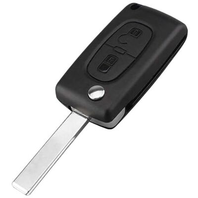 OcioDual Sleutelhoes met 2 toetsen, CE0523 met HU83 lemmet, compatibel met Peugeot 206 207 306 307 308 407 607 806, compatibel met Citroen C2 C3 C4 C5 C6, sleutelhoes OcioDual Sleutelhoes met 2 toetsen, CE0523 met HU83 lemmet, compatibel met Peugeot 206 207 306 307 308 407 607 806, compatibel met Citroen C2 C3 C4 C5 C6, sleutelhoes