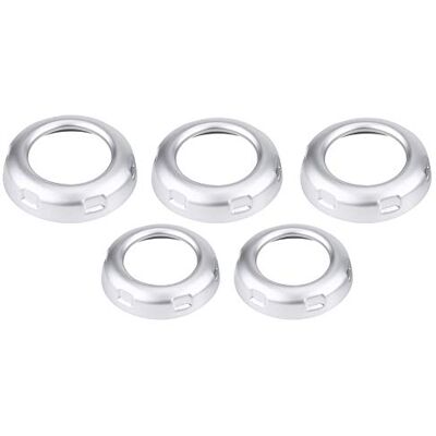 Qiilu 5 stuks auto klimaanlage geluidsversterker luidspreker A/C knop sierstrip voor Land Rover Discovery 4 LR4 09-16 Sport 2010-2013 Qiilu 5 stuks auto klimaanlage geluidsversterker luidspreker A/C knop sierstrip voor Land Rover Discovery 4 LR4 09-16 Sport 2010-2013