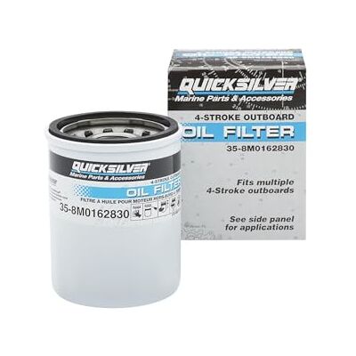 Quicksilver 8M0162830 oliefilter voor Select Mercury en Mariner 4-takt buitenboordmotor 25-115hp Quicksilver 8M0162830 oliefilter voor Select Mercury en Mariner 4-takt buitenboordmotor 25-115hp