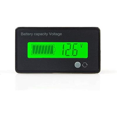Fasizi Batterijcapaciteitstester en voltmeter met lcd-display met achtergrondverlichting, waterdicht, 12 V, 24 V, 36 V, 48 V, loodbatterij-indicator, voltmeter, monitor, detector Fasizi Batterijcapaciteitstester en voltmeter met lcd-display met achtergrondverlichting, waterdicht, 12 V, 24 V, 36 V, 48 V, loodbatterij-indicator, voltmeter, monitor, detector