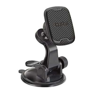 SBS Arizona Autotelefoonhouder universele telefoonhouder voor voorruit en dashboard, magnetische autohouder met zuignap en 2 metalen platen inbegrepen SBS Arizona Autotelefoonhouder universele telefoonhouder voor voorruit en dashboard, magnetische autohouder met zuignap en 2 metalen platen inbegrepen