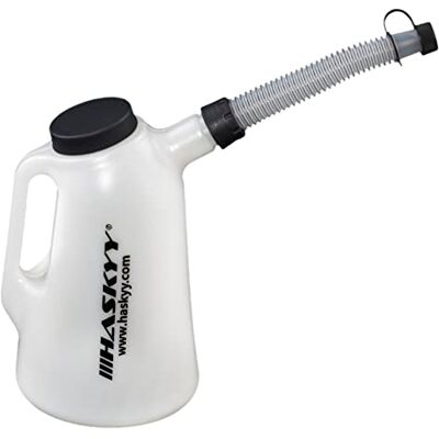 HASKYY Oliejerrycan 1 2 3 4 5 6 8 liter maatbeker 2 liter wit HASKYY Oliejerrycan 1 2 3 4 5 6 8 liter maatbeker 2 liter wit
