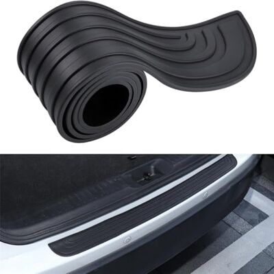 YLCYGJ Auto achterbumperbescherming voor Renault 4 (R4) E-Tech 2025 2024, rubberen bescherming krasbestendige krasbestendige lakplaat autocarrosserieaccessoires, A YLCYGJ Auto achterbumperbescherming voor Renault 4 (R4) E-Tech 2025 2024, rubberen bescherming krasbestendige krasbestendige lakplaat autocarrosserieaccessoires, A
