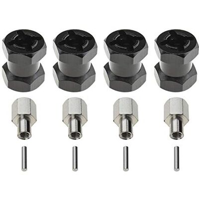Be In Your Mind 4 stuks 12 mm verlenging 15 mm RC wielnaafverlenging voor auto op 1/10 op afstand bestuurde rupsbanden Be In Your Mind 4 stuks 12 mm verlenging 15 mm RC wielnaafverlenging voor auto op 1/10 op afstand bestuurde rupsbanden