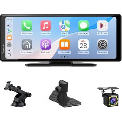 CARPURIDE Carplay V92R Wireless Carplay en Android Auto, 10,26 inch 1080p HD touchscreen met echte 720p/BT 5.0 achteruitrijcamera/spiegelkoppelingsbeugel voor vrachtwagens CARPURIDE Carplay V92R Wireless Carplay en Android Auto, 10,26 inch 1080p HD touchscreen met echte 720p/BT 5.0 achteruitrijcamera/spiegelkoppelingsbeugel voor vrachtwagens
