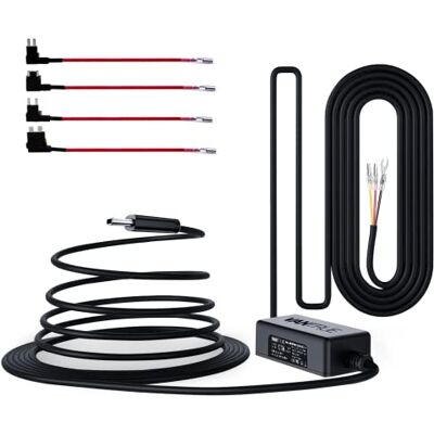 VANTRUE Hardwire USB-C bekabelingsset met 2 niveaus en acc-kabel voor alle dashcams, 12 V/24 V naar 5 V, zekeringhouder met laagspanningsbeveiliging, 24 uur, parkeermodus VANTRUE Hardwire USB-C bekabelingsset met 2 niveaus en acc-kabel voor alle dashcams, 12 V/24 V naar 5 V, zekeringhouder met laagspanningsbeveiliging, 24 uur, parkeermodus