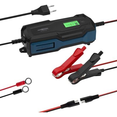 Ansmann Intelligente oplader met 10 stappen, 6 V, 12 V/6 A, met lcd-display voor loodzuur-, lood- en loodloodaccu's en 12 V LifePo4 batterijen voor auto, motorfiets en bestelwagen Ansmann Intelligente oplader met 10 stappen, 6 V, 12 V/6 A, met lcd-display voor loodzuur-, lood- en loodloodaccu's en 12 V LifePo4 batterijen voor auto, motorfiets en bestelwagen
