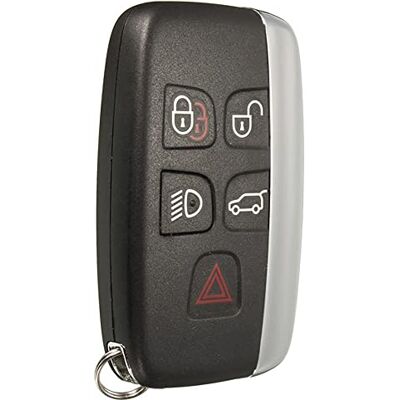WANGCL Zachte TPU-beschermhoes voor afstandsbediening sleutel compatibel met Land Rover Discovery Sport Evoque Aurora Jaguar XF XJ XJL XEL XFL F-pace 5 knoppen (zilver) WANGCL Zachte TPU-beschermhoes voor afstandsbediening sleutel compatibel met Land Rover Discovery Sport Evoque Aurora Jaguar XF XJ XJL XEL XFL F-pace 5 knoppen (zilver)