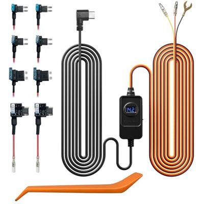 REDTIGER F7N Harde kabelset voor Dashcam USB C-poort en dashboardcamera met zekeringenset, laagspanningsbeveiliging REDTIGER F7N Harde kabelset voor Dashcam USB C-poort en dashboardcamera met zekeringenset, laagspanningsbeveiliging