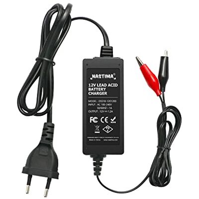 NASTIMA 12 V 1200 mA oplader voor loodzuur (SLA), met meervoudige Verzegelde loodbatterijlader voor noodvoorziening, zonne-energie, toegangscontrole, brandweer, grasmaaier NASTIMA 12 V 1200 mA oplader voor loodzuur (SLA), met meervoudige Verzegelde loodbatterijlader voor noodvoorziening, zonne-energie, toegangscontrole, brandweer, grasmaaier