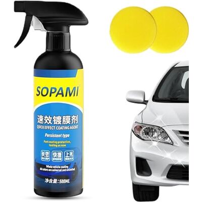 REPWEY Sopami Oil Emulsion Glass Cleaner, Sopami Car Coating Spray, Sopami Quickly Coat Car Wax Polish Spray, Waterless Wash Car Ceramic Coating (Spray*1) REPWEY Sopami Oil Emulsion Glass Cleaner, Sopami Car Coating Spray, Sopami Quickly Coat Car Wax Polish Spray, Waterless Wash Car Ceramic Coating (Spray*1)