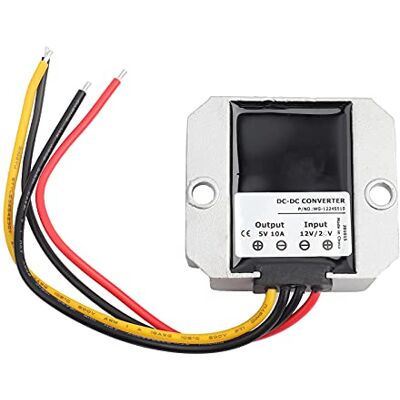 YWBL-WH Converter, spanningsomvormermodule, buck display, led, audio, waterdicht, 12 V/24 V tot 5 V, 10 A, 50 W, voor auto, #427, automatisch YWBL-WH Converter, spanningsomvormermodule, buck display, led, audio, waterdicht, 12 V/24 V tot 5 V, 10 A, 50 W, voor auto, #427, automatisch