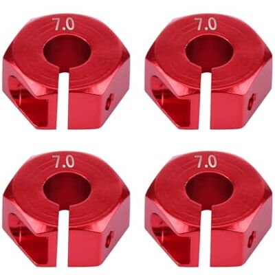Dilwe 12 mm zeshoekige wielnaafadapter voor HSP 1/10 RC auto (rood 7 mm) Dilwe 12 mm zeshoekige wielnaafadapter voor HSP 1/10 RC auto (rood 7 mm)