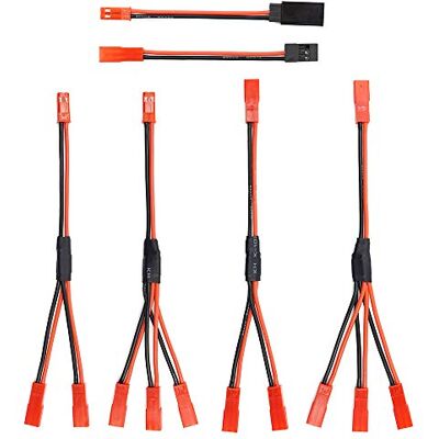 elechawk 6 stuks JST mannelijke Y-aansluiting splitter JST naar JR parallelle adapter JST naar JR adapter voor Traxxas TRX-4 RC auto koelventilator voor batterijmotor elechawk 6 stuks JST mannelijke Y-aansluiting splitter JST naar JR parallelle adapter JST naar JR adapter voor Traxxas TRX-4 RC auto koelventilator voor batterijmotor