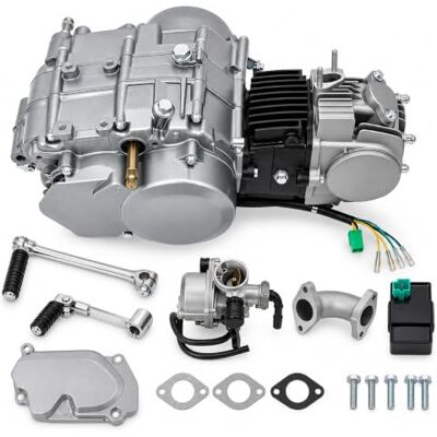 RibasuBB 4-takt motor 125 cc, 4 versnellingen, 6,5 kW met kickstarter 4-takt motor 6,5 kW 125 cc met handgeschakelde 4-versnellingsbak, CDI-ontsteking, voetstart en koeling RibasuBB 4-takt motor 125 cc, 4 versnellingen, 6,5 kW met kickstarter 4-takt motor 6,5 kW 125 cc met handgeschakelde 4-versnellingsbak, CDI-ontsteking, voetstart en koeling