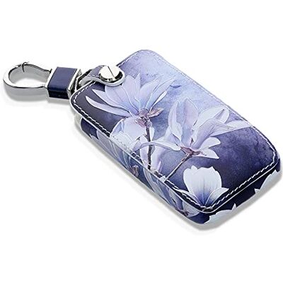 kwmobile autosleutel hoesje compatibel met Renault 4-knops Smartkey autosleutel (alleen Keyless Go) Autosleutel behuizing Case in wit/grijs/blauw Magnolia kwmobile autosleutel hoesje compatibel met Renault 4-knops Smartkey autosleutel (alleen Keyless Go) Autosleutel behuizing Case in wit/grijs/blauw Magnolia