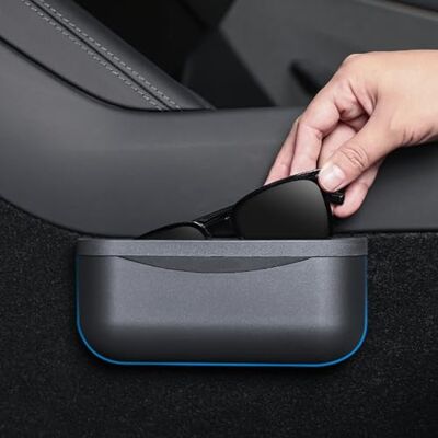 EVFITUS EVFIT Opbergdoos voor Tesla Model 3 Model Y, siliconen opbergdoos voor middenconsole, accessoires met klittenbandsluiting, opbergdoos voor zonnebrillen en munten EVFITUS EVFIT Opbergdoos voor Tesla Model 3 Model Y, siliconen opbergdoos voor middenconsole, accessoires met klittenbandsluiting, opbergdoos voor zonnebrillen en munten