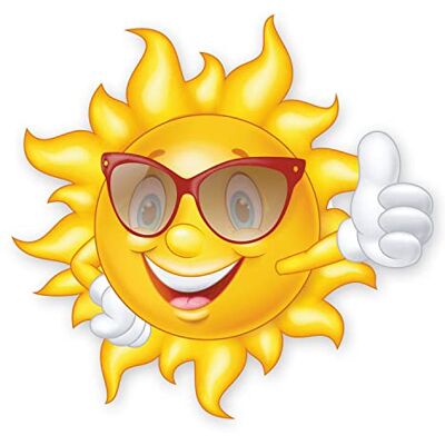 younikat Auto_733 Grappige smiley-sticker, zonnebril, 31 cm, met uv-bestendig laminaat, weerbestendig, voor koffer, caravan, camper, zomer younikat Auto_733 Grappige smiley-sticker, zonnebril, 31 cm, met uv-bestendig laminaat, weerbestendig, voor koffer, caravan, camper, zomer