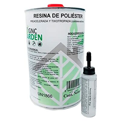 Westhen Riegoprofesional 1 kg polyesterhars en katalysator 25 g voor reparatie Westhen Riegoprofesional 1 kg polyesterhars en katalysator 25 g voor reparatie