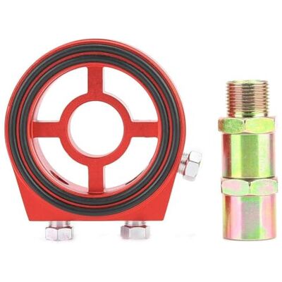 Aramox Oliefilter adapter, tempel meter adapter kit universele aluminium oliefilter koeler olie koeler Aramox Oliefilter adapter, tempel meter adapter kit universele aluminium oliefilter koeler olie koeler
