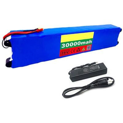 GNIUBBDB Lithiumbatterij 36 V 30 Ah 10S3P Li-ion fiets accu met oplader + BMS voor motorkit onder 1000 W XT60 Plug GNIUBBDB Lithiumbatterij 36 V 30 Ah 10S3P Li-ion fiets accu met oplader + BMS voor motorkit onder 1000 W XT60 Plug